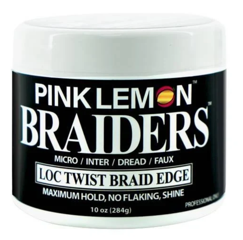 Pink Lemon Braiders Loc, Twist, Braid Edge Gel 10 oz.png