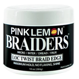 Pink Lemon Braiders Loc, Twist, Braid Edge Gel 10 oz