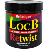 Bellatique LocB Retwist Loc Braid Twist Edge Gel 17.63 oz