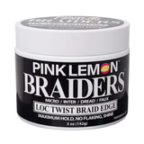 Pink Lemon Braiders Loc, Twist, Braid Edge Gel 5 oz