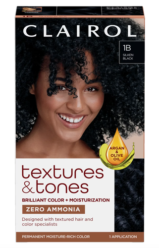 Clairol Textures & Tones Permanent Moisture Rich Color 1B Silken Black.png