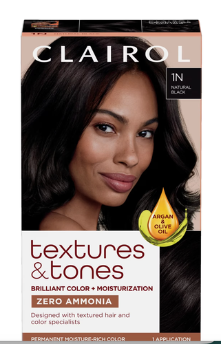 Clairol Textures & Tones Permanent Moisture Rich Color 1N Natural Black.png