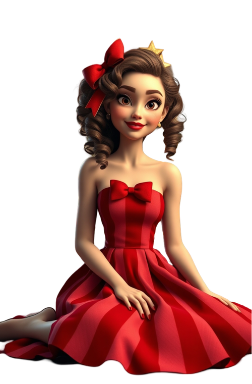 Flux Schnell a highly detailed 4K 3D render of a vibrant woman 0