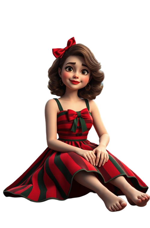 Flux Schnell a highly detailed 4K 3D render of a vibrant woman 3