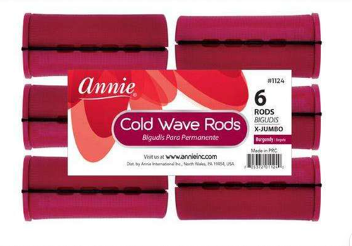 Annie Cold Wave Rods X Jumbo Burgundy (12 Count) #1124.png