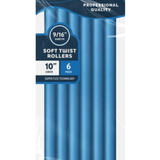 Annie Soft Twist Rollers 10%22 Length 9:16%22 Diameter Blue 6 Count #1207