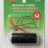 Eden Weaving Combo Thread &amp; 3 Needles Black