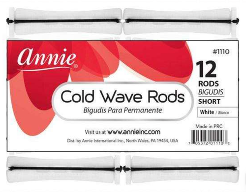 Annie Cold Wave Rods Short White (12 Count) #1110.png