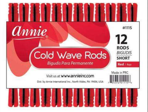 Annie Cold Wave Rods Short Red (12 Count) #1115.png