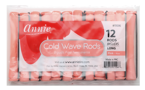 Annie Cold Wave Rods Long Pink (12 Count) #1106.png