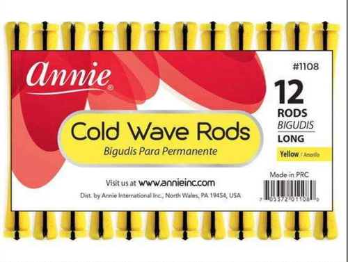 Annie Cold Wave Rods Long Yellow (12 Count) #1108.png