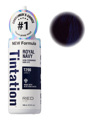 Red by Kiss Tintation Semi Permanent Hair Dye T290 Royal Navy.png