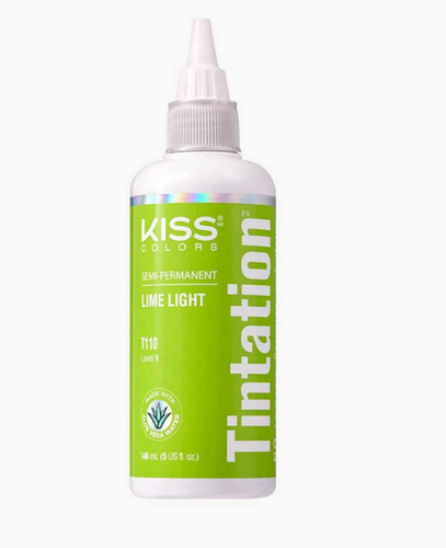 Red by Kiss Tintation Semi Permanent Hair Dye T112 Neon Green.png