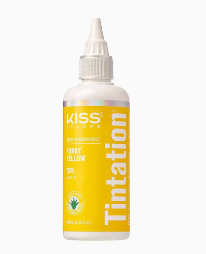 Red by Kiss Tintation Semi Permanent Hair Dye T070 Funny Yellow.png