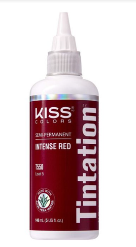 Red by Kiss Tintation Semi Permanent Hair Dye T550 Intense Red.png