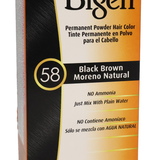 Bigen Permanent Powder Hair Color 58 Black Brown