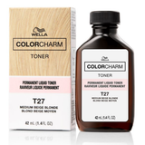 Wella Color Charm Permanent Liquid Toner T27 Medium Beige Blonde