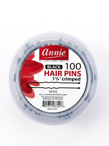 Annie Hair Pins (100 Count) Black, 1 3:4'' Crimped.jpg