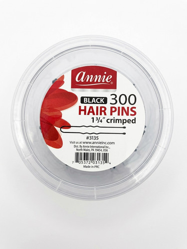 Annie Hair Pins (300 Count) Black, 1 3:4'' Crimped.jpg
