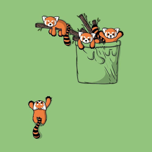 Pocket Red Pandas Beka's Artist Shop.1