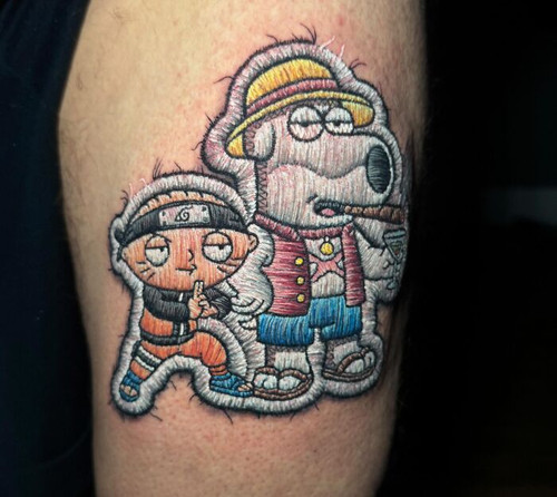 698ee1c118564 this tattoo artist stitches tattoos onto skin and they look incredibly real 30 new pic.jpg