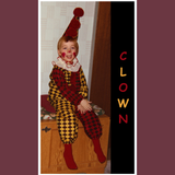 Vintage Clown Costume Postcard