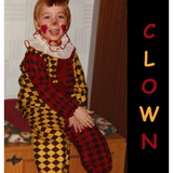Vintage Clown Costume Frame