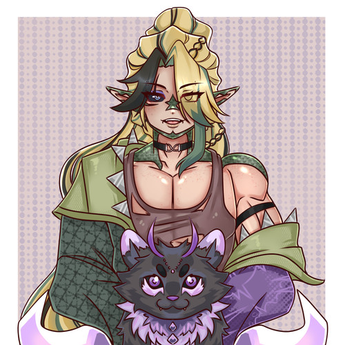 Ceri Lokison pngtuber with a pet.jpg