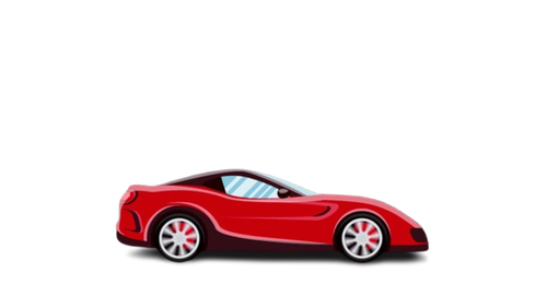 cartoon red car driving on alpha channel free video removebg preview.png