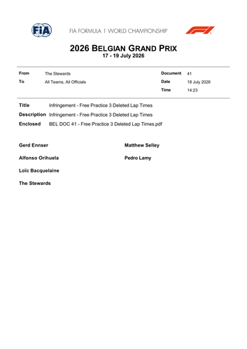 [Belgian GP]Doc 41 Infringement Free Practice 3 Deleted Lap Times page 1.png