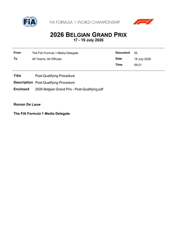 [Belgian GP]Doc 35 Post Qualifying Procedure page 1.png