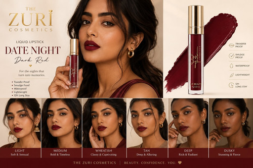Liquid Lipstick Lip Colour | Long-Lasting Matte Shades | Zuri Cosmetics.jpg