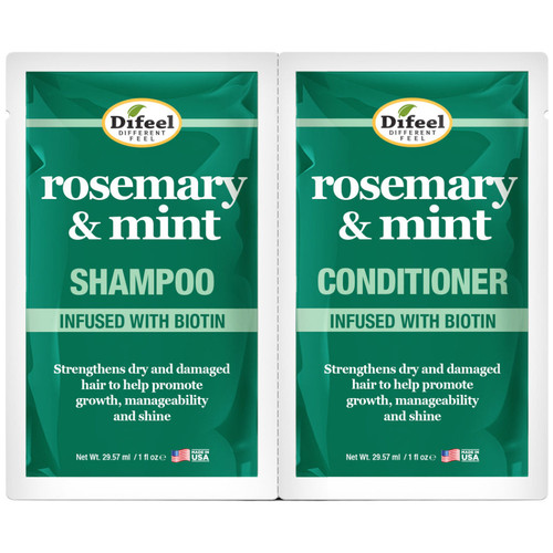 Difeel Shampoo and Conditioner Packet Rosemary Mint 2 x 1 oz.jpg