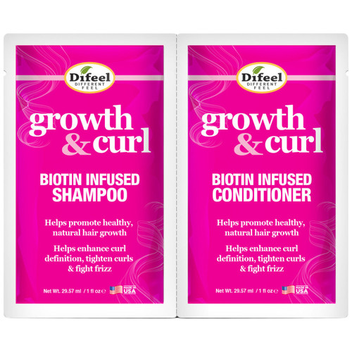 Difeel Shampoo and Conditioner Packet Growth + Curl 2 x 1 oz.jpg