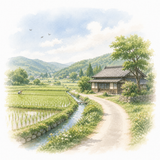 5. いなか（田舎） desa, kampung halaman