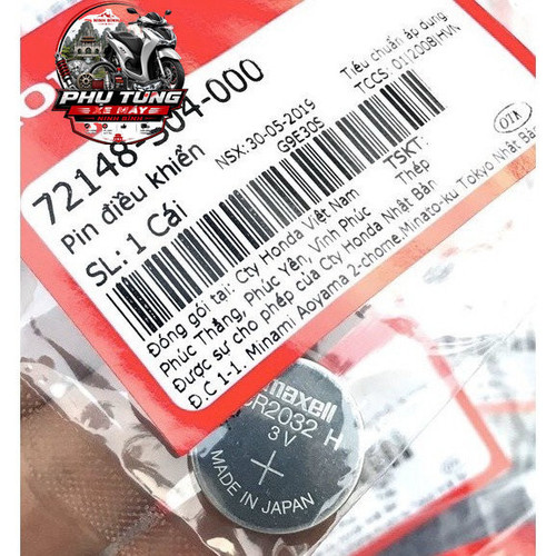 Pin smartkey ô Tô, Xe Máy Honda (72148S04000) 1 5 logo.jpg