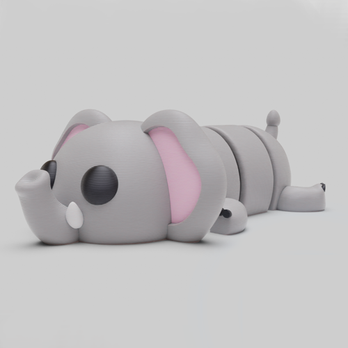 Flexi Elephant Keychain 04.png
