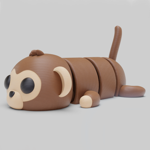 Flexi Monkey Keychain 04.png
