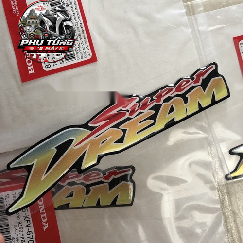 Bộ Tem Honda Dream 2007 Limited Edition cả tem nổi 1 4 logo.jpg