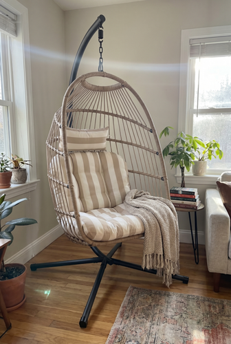 Hanging egg chair from DHS for garden drink breaks.png