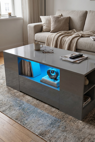 Coffee table with storage drawers and LED shelf lighting.png