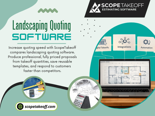 Winning landscaping projects often depends on providing accurate and timely quotes. Delayed estimates can cause businesses to lose opportunities to competitors. Using Landscaping Quoting Software helps contractors respond faster while maintaining professional-quality proposals. Faster quoting improves customer satisfaction and creates a smoother sales process.

Click here for more information: https://scopetakeoff.com/landscape-estimating-software/

Read Our Blogs:
https://scopetakeoff.blogspot.com
https://scopetakeoff.tumblr.com
https://scopetakeoff.mystrikingly.com

More Links:
https://allmyfaves.com/scopetakeoff
https://peatix.com/user/29433486/view
https://whoosmind.com/scopetakeoff