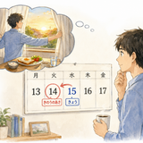 8. きのうのあさ — kemarin pagi