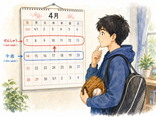 20. せんしゅう — minggu lalu.png