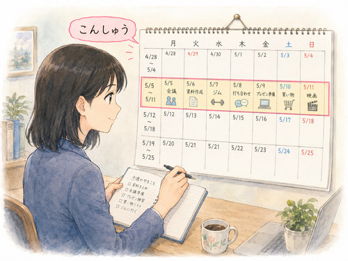 21. こんしゅう — minggu ini.png