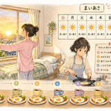 12. まいあさ — setiap pagi