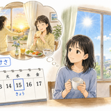 9. けさ — tadi pagi