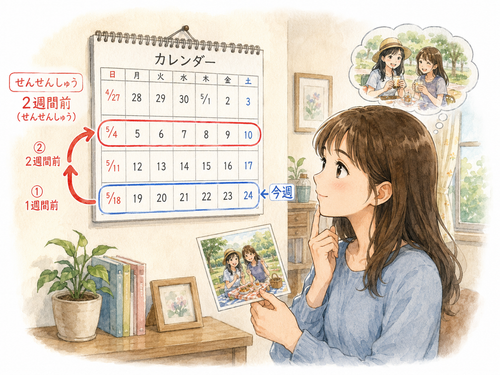 19. せんせんしゅう（にしゅうかんまえ）— dua minggu yang lalu.png