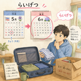 28. らいげつ — bulan depan