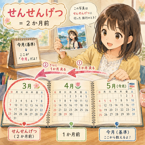 25. せんせんげつ（にかげつまえ）— dua bulan yang lalu.png